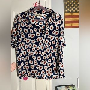 Womens Donnkenny Blouse with Shoulder Pads size L